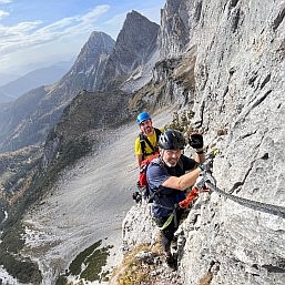Feraty v rakouském Dachsteinu v říjnu 2022